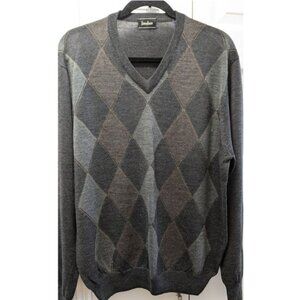 NEIMAN MARCUS V-Neck Light Wool Men’s Sweater Size XL